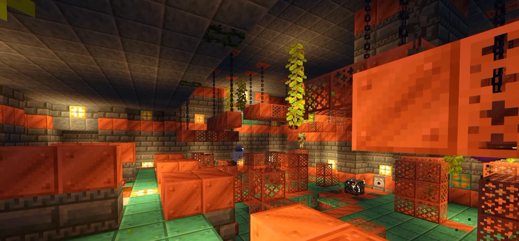 Underground Trial Chamber with copper blocks and Breeze spawner
